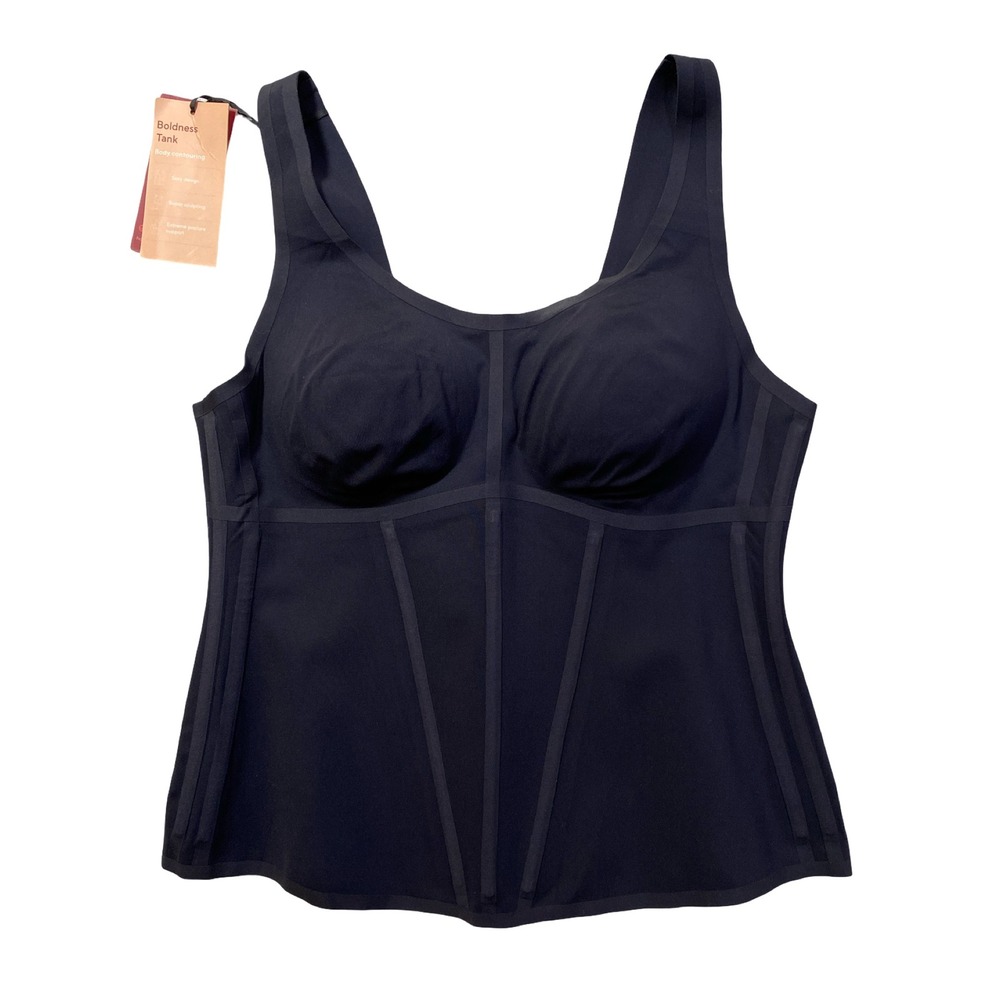 NWT Honeylove Boldness Tank‎ Contouring Shapewear Top Black 1X Sculpting Sexy